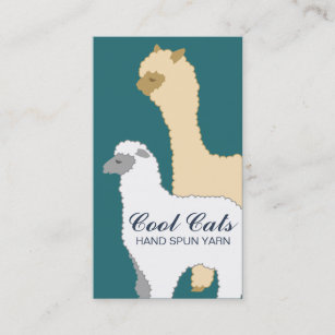 Cartão De Visita Crochet de tricô de fios de ovinos alpaca de cor p