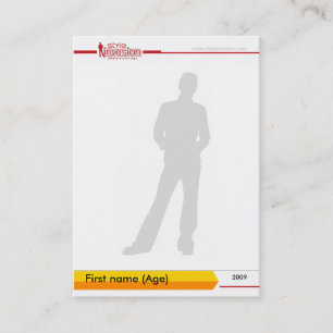 Cartão De Visita Cromo de colecção personalizado #2 do estilo