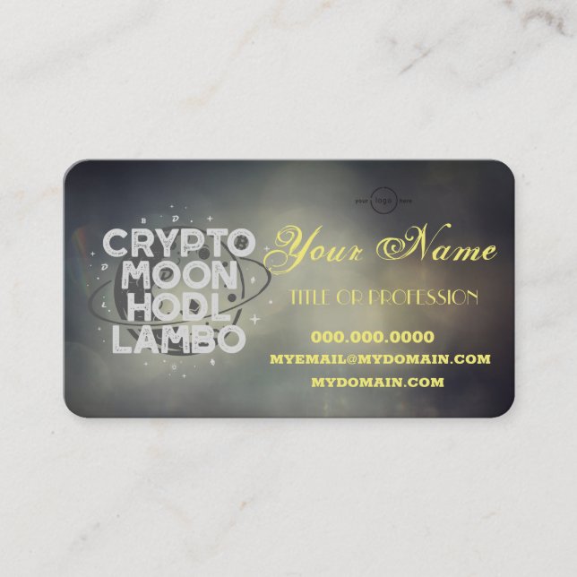 Cartão De Visita Crypto Business Card (Frente)