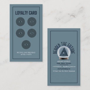 Cartão De Visita Crystal Ball, Leitura Psíquica