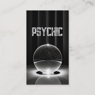 Cartão De Visita Crystal Ball Psychic Dark