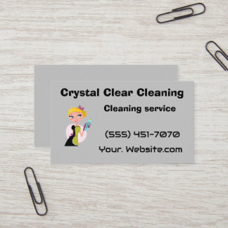 Cartão De Visita Crystal clear cleaning