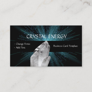 Cartão De Visita Crystal Healing Quartz Crystal Crystal Crystal