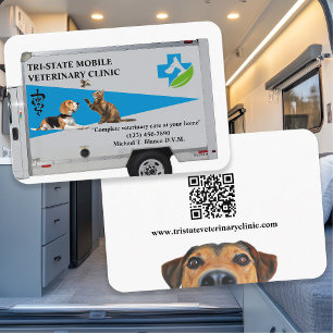 Cartão De Visita Cuidado com Animais / Veterinário