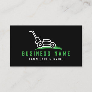 Cartão De Visita Cuidado com o gramado e paisagismo moderno e elega