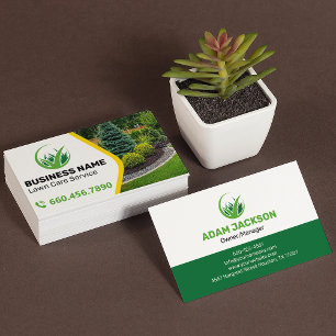Cartão De Visita Cuidado Profissional de Jardins Personalizável Pro