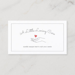 Cartoes De Visita Cuidador Zazzle Com Br