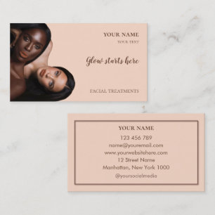 Cartão De Visita Cuidados com a pele Beleza Tratamentos faciais Sal