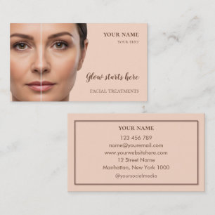 Cartão De Visita Cuidados com a pele Beleza Tratamentos faciais Sal