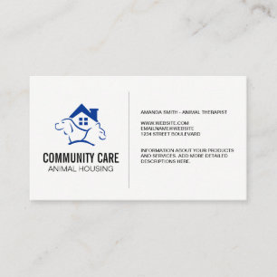 Cartão De Visita Cuidados com animais Pet Sessão