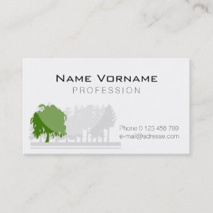 Cartão De Visita Cuidados de árvore