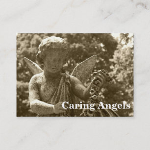 Cartão De Visita Cuidados de enfermagem com anjos de cuidado
