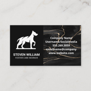 Cartão De Visita Cuidados de saúde Abrigo Logotipo do cão