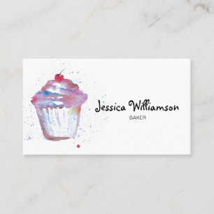 Cartão De Visita Cupcake de Cuecas de Negócios de Papel Personaliz