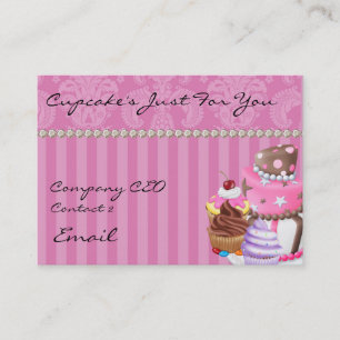 Cartão de visita Cupcake de Design de proteção