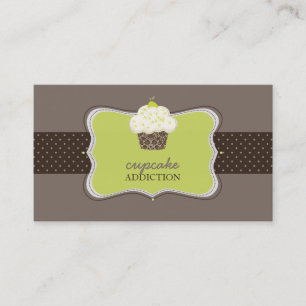 Cartão De Visita Cupcake de teclado PixDezines/pâtisserie
