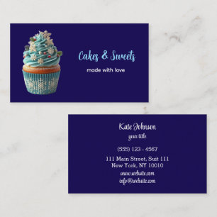 Cartão De Visita Cupcake Padaria Pastelaria Chef Catering