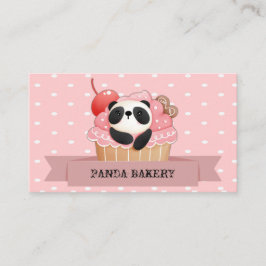 Cartão De Visita Cupcake Panda