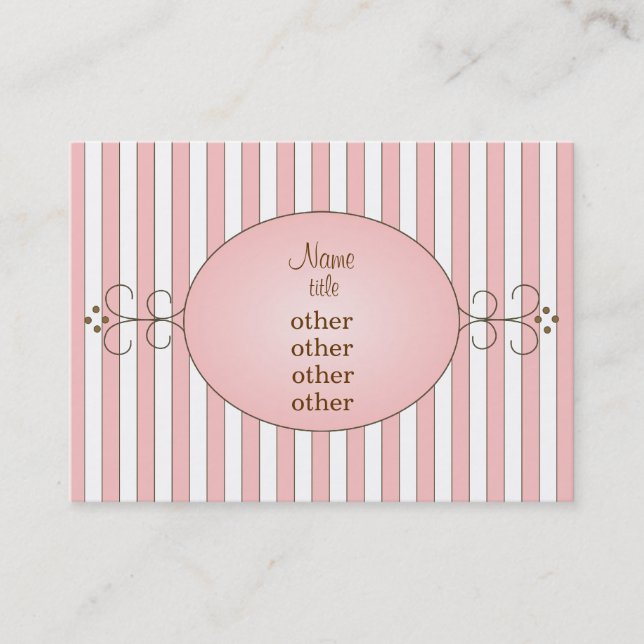 Cartão De Visita Cupcake rico (Frente)