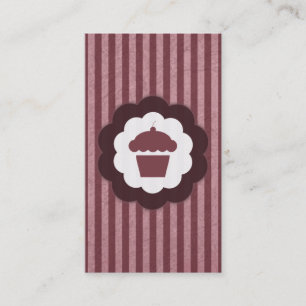 Cartão De Visita cupcake vintage