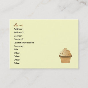 Cartão De Visita Cupcakes