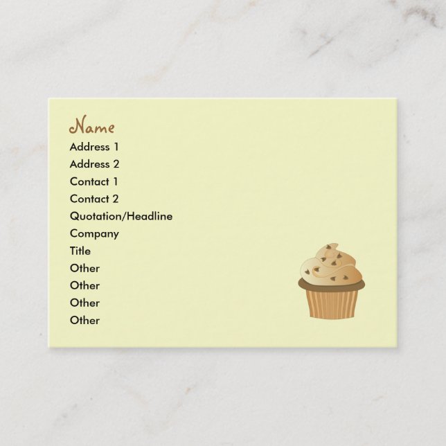 Cartão De Visita Cupcakes (Frente)