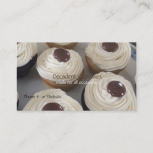 Cartão De Visita Cupcakes com Creme de Manteiga