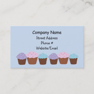 Cartão De Visita Cupcakes em seguido