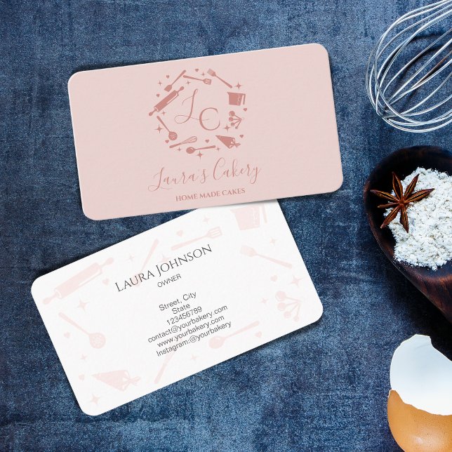 Cartão De Visita Cupcakes Ferramentas de Faturação Utensílios Whiss (Criador carregado)