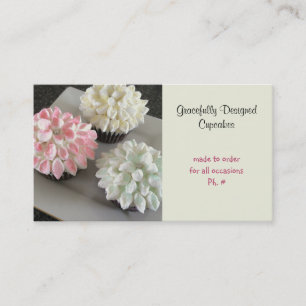Cartão De Visita Cupcakes graciosa projetados
