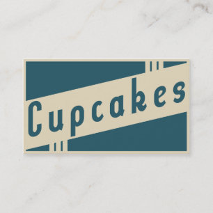 Cartão De Visita cupcakes retros
