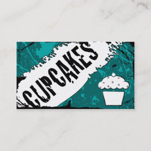 Cartão De Visita cupcakes saborosos das migalhas