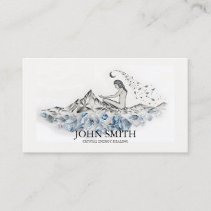 Cartão De Visita Curador de Energia de Cristal Chakra Meditação Esp
