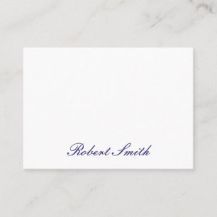 Cartão De Visita Cursive elegante (profundamente - roxo)