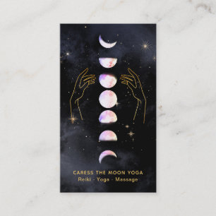 Cartão De Visita *~* Curva As Fases Da Lua OPAL + Mãos Celestiais