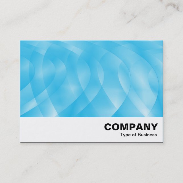 Cartão De Visita Curvas Azuis (Frente)