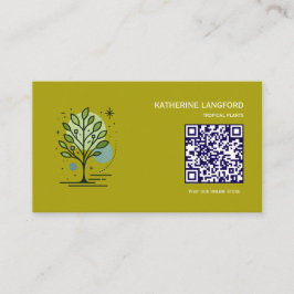Cartão De Visita Custom Greenleaf Nursery Branding 