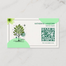 Cartão De Visita Custom Greenleaf Nursery Branding 