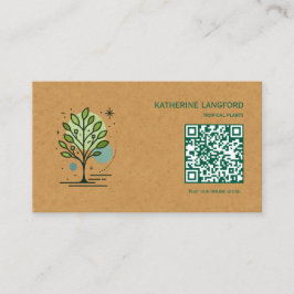 Cartão De Visita Custom Greenleaf Nursery Branding 