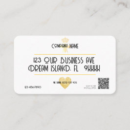 Cartão De Visita Custom HEART Thank GOD For YOU Small Business Logo
