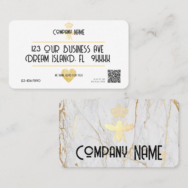 Cartão De Visita Custom HEART Thank GOD For YOU Small Business Logo (Frente/Verso)