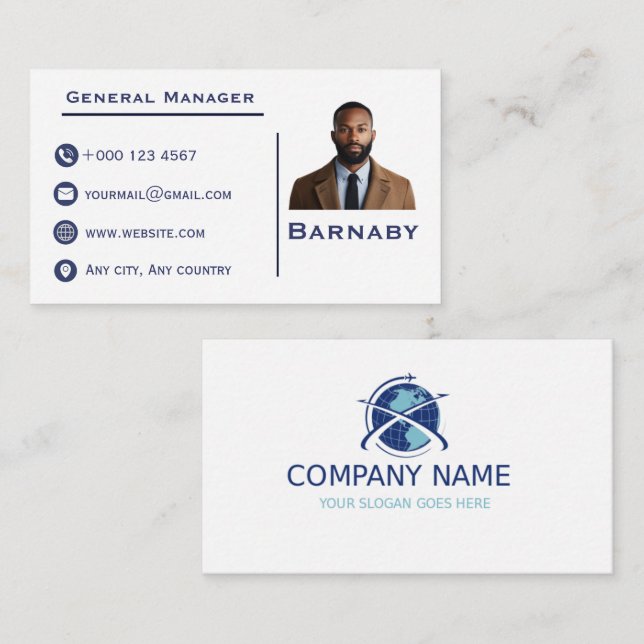 Cartão De Visita Custom Logo Professional Business Card Corporate (Frente/Verso)