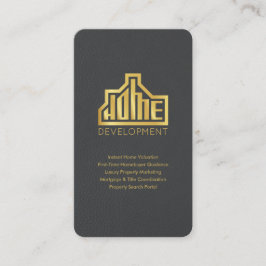 Cartão De Visita Custom Real Estate Business Card with QR Code