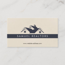 Cartão De Visita Custom Stylish Modern Real Estate Home Logo