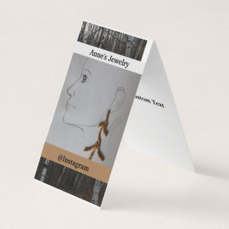 Cartão De Visita Custom Vertical Tent Fold Folded Business Card
