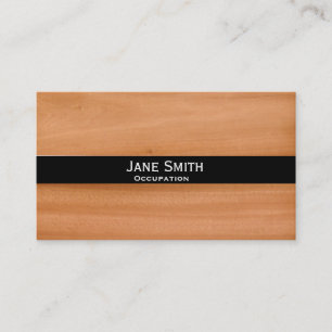 Cartão De Visita Customisable na moda moderno à moda de madeira do
