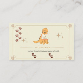 Cartão De Visita Customizable Dog & Cat Groomer Contact Card | Edit