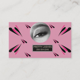 Cartão De Visita Customizable Eyelash Extension Gold Makeup Card
