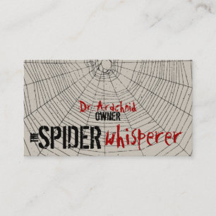 Cartão De Visita Customizável frente e verso de Spiderweb dos