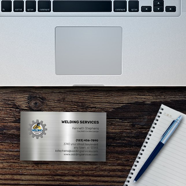 Cartão De Visita CWI | Soldadura certificada AWS (Criador carregado)
